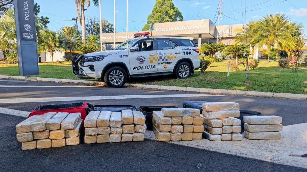 Maconha escondida em malas é apreendida na rodovia Marechal Rondon; passageiros de ônibus foram presos