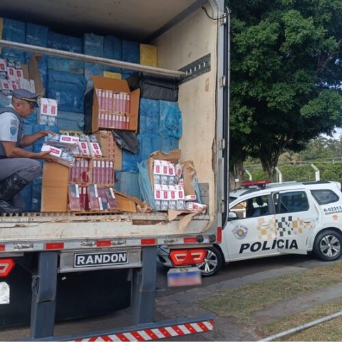 Homem é preso em flagrante com 400 mil maços de cigarros contrabandeados em rodovia de Assis